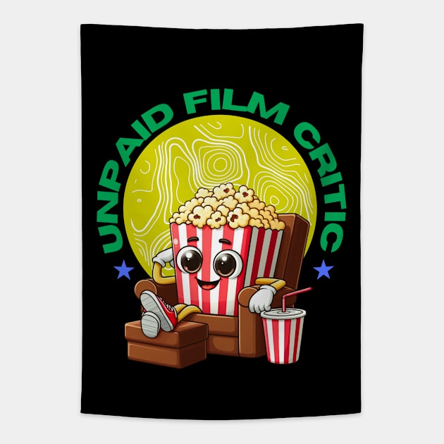 Unpaid Film Critic: Vintage Cinema, Motion Picture Lover and Movie Enthusiast Tapestry by Teebevies