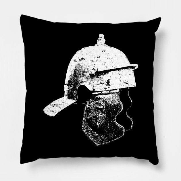 Roman Empire Legionnaire Helmet Pillow by Wizardmode