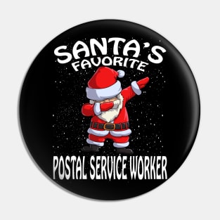 Santas Favorite Postal Service Worker Christmas Pin