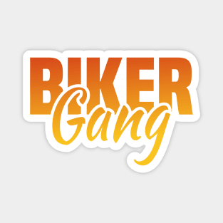 Biker Gang, Retro Vintage Cycling Lover Magnet