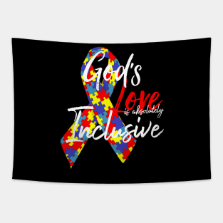 God's love is absolutely inclusive - autism awareness Tapestry