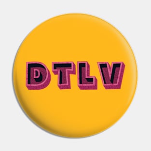 Downtown Las Vegas DTLV 3D Eggplant Pin