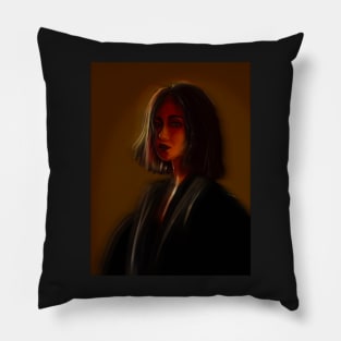 Modern Mona Lisa Pillow