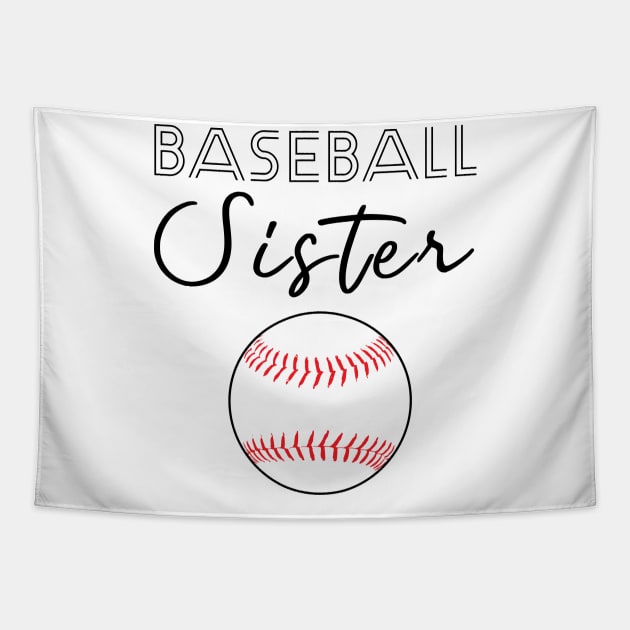 Baseball Sister Tapestry by Johnathan Allen Wilson