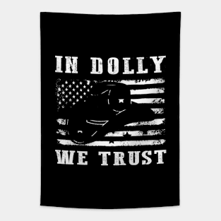 Distressed American In Dolly We Trust Tapestry