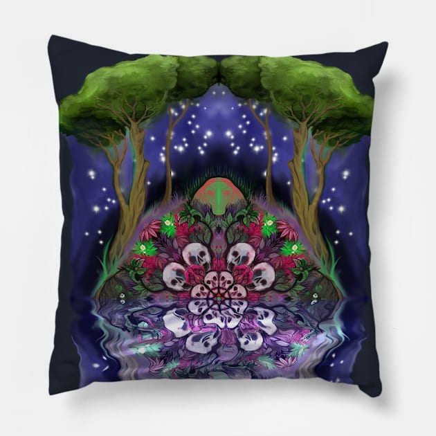 Magical Swamp Pillow by jetti