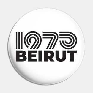 Beirut 75 (Light Color shirt) Pin