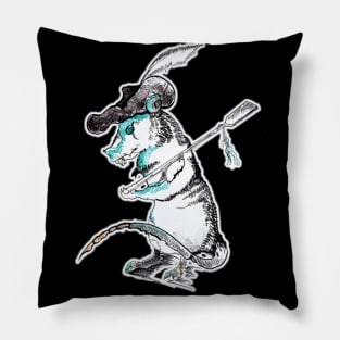 Pirate zombie rat - Halloween inspired art and designs Pillow