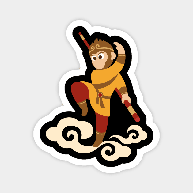 The Monkey King Magnet by Shanezhong