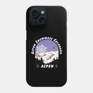 Aspen  Snowmass, USA. Gift Ideas For The Ski Enthusiast. Phone Case