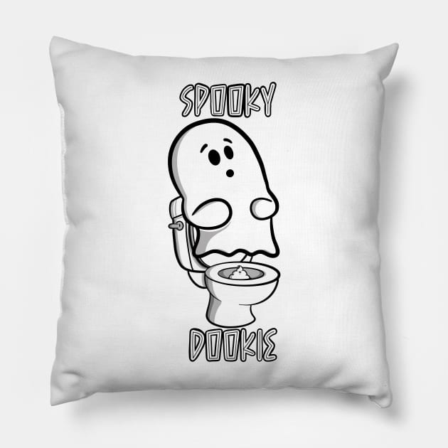 Spooky Dookie Pillow by Art by Nabes