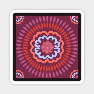 Berry and Sky Mandala Magnet