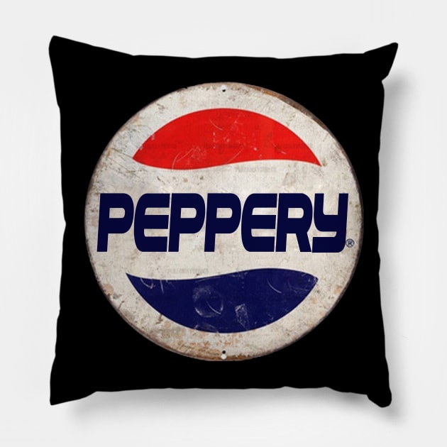 PEPPERY or PEPSI Pillow by IJKARTISTANSTYLE