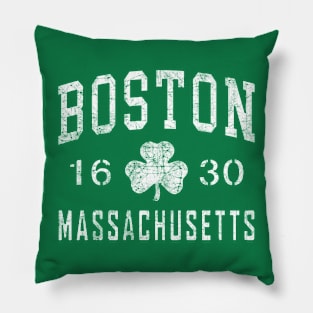 BOSTON MASSACHUSETTS 1630 IRISH SHAMROCK ST PATRICKS DAY Pillow