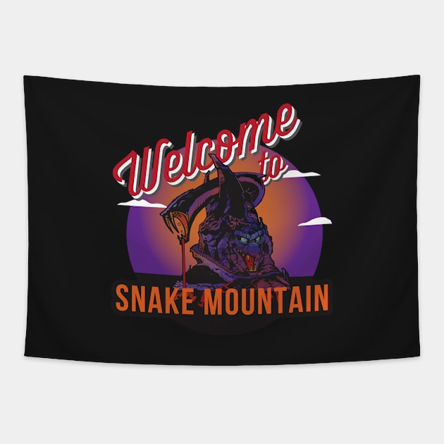 Welcome To Snake Mountain He Man Masters Of The Universe Tapestry by Rebus28