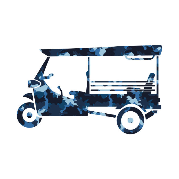 Camo Tuk-Tuk Navy by Sabatico Designs