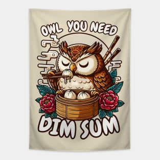 dim sum owl Tapestry