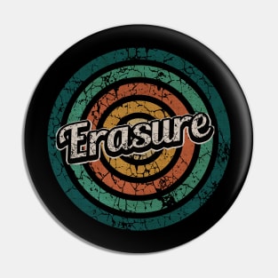 Erasure // Retro Circle Crack Vintage Pin