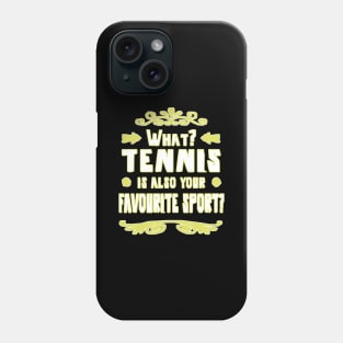 Tennis backhand tennis racket forehand player Phone Case