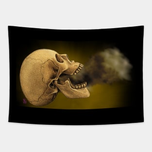 Smocking skull Tapestry