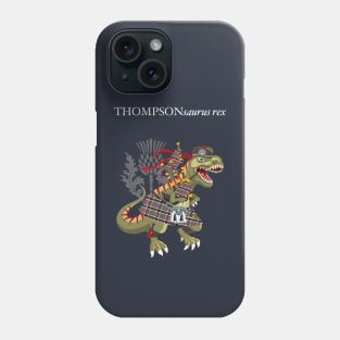 Clanosaurus Rex THOMPSONsaurus rex Thompson Family clan plaid Tartan Phone Case