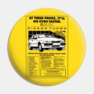 ISUZU PIAZZA TURBO - advert Pin