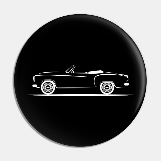 Borgward Isabella Cabrio  White Pin by PauHanaDesign