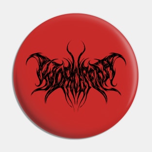 Brutal Metal Logo (black) Pin