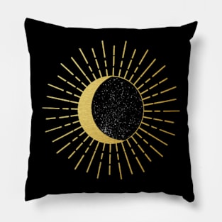 Total Solar Eclipse, Path of Totality, Countdown to Totality, Celestial, Astronomy Sun (2 Sided) Pillow