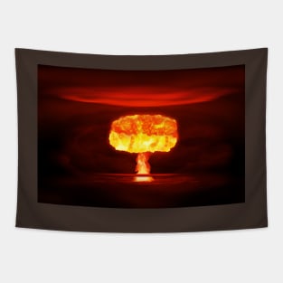 Atomic bomb realistic explosion Tapestry