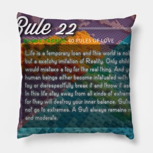 40 RULES OF LOVE - 22 Pillow