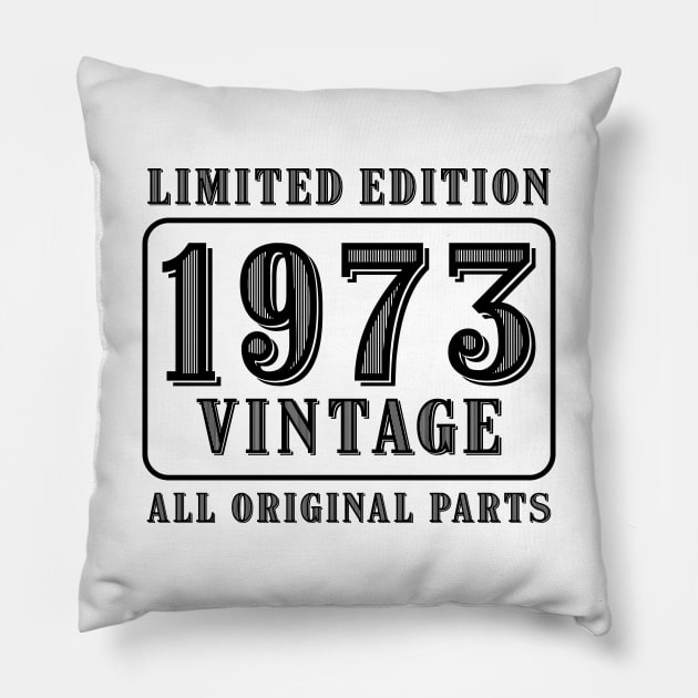 All original parts vintage 1973 limited edition birthday Pillow by colorsplash