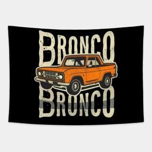 1987-1991 Ford Bronco w/Tires retro and vintage Tapestry