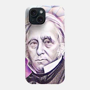 Thomas Babington Macaulay Pink Portrait | Thomas Babington Macaulay Artwork 8 Phone Case