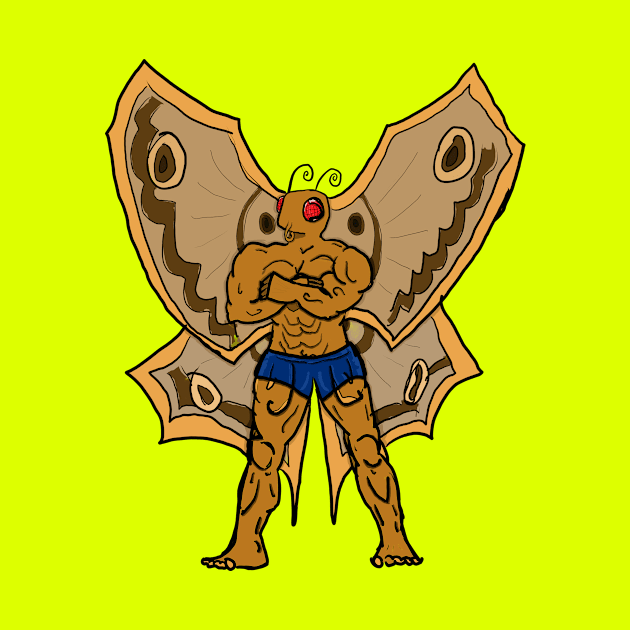 Buff Mothman - No Background by KatsMind