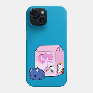 love kitty-blue cat doll Phone Case