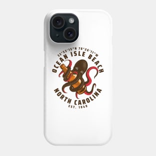 Ocean Isle Beach, NC Octopus Summer Vacation Phone Case