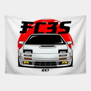White FC RX 7 Tapestry