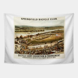 Springfield Bicycle Club Exhibition Tournament Vintage Advertising Tapestry