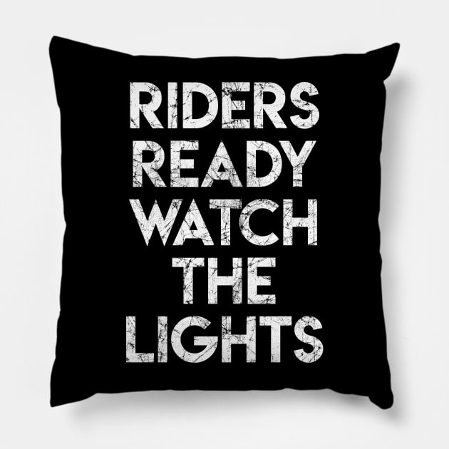 Riders Ready Watch The Lights Pillow by BMX Style