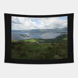 View of Loch Lomond from Conic Hill, Balmaha, Scotland Tapestry