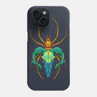 Bright Spider Skull Phone Case