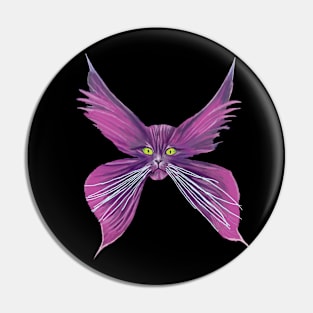 Cat Butterfly Pin