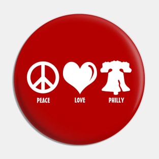 Peace Love Philly Liberty Bell Brotherly Love Philadelphia Lover Pin