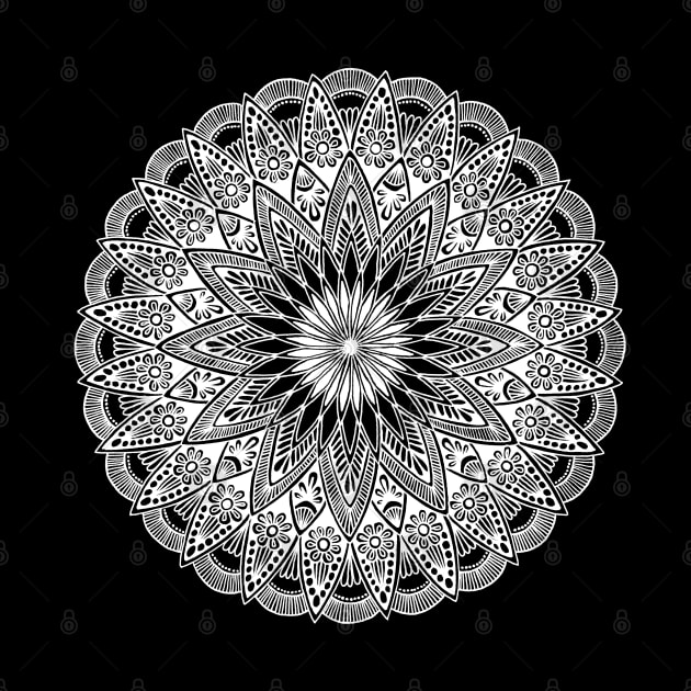 Mandala (white) by calenbundalas