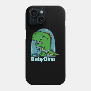 Baby dino crying Phone Case