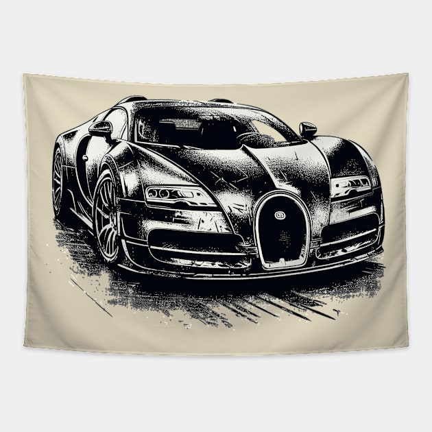 Bugatti Veyron Tapestry by Vehicles-Art