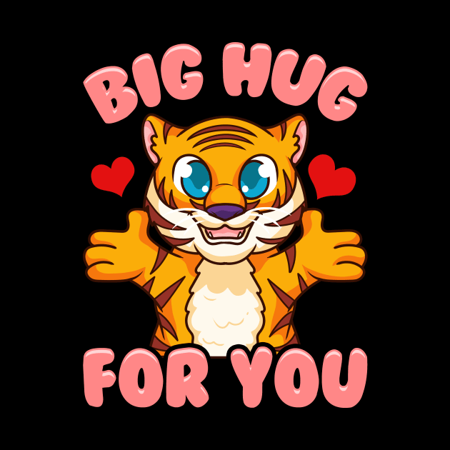 Cute & Funny Big Hug For You Adorable Baby Tiger by theperfectpresents