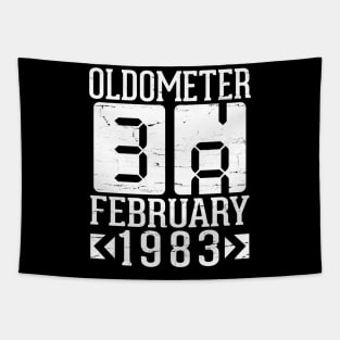 Oldometer 38 Years Born In February 1983 Happy Birthday To Me You Papa Daddy Mom Uncle Brother Son Tapestry