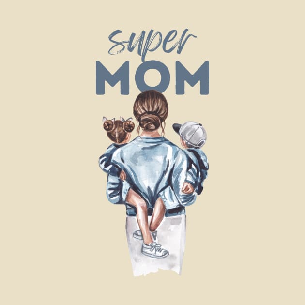 Super Mom by Tip Top Tee's